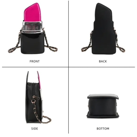 Lipstick Shape Crossbody Bag - Picture 5 of 6